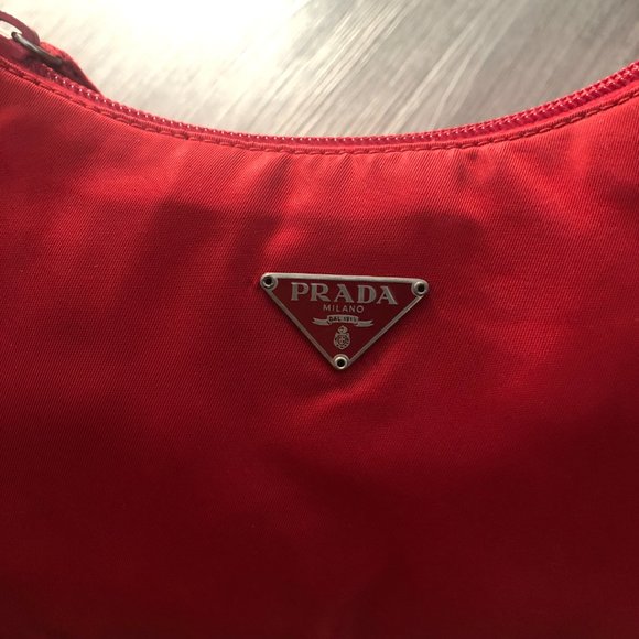 Prada Shoulder Bag - Tessuto Hobo, Red. - Picture 6 of 9